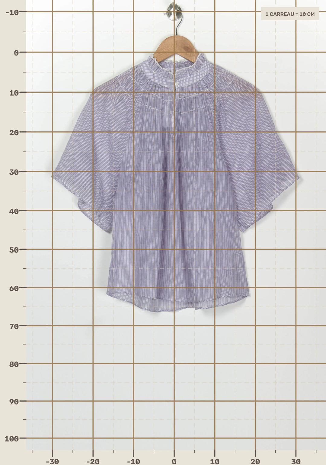 Blouse Violette - Taille S/36 de la marque Sud express | PARAD126101 - Vendu par Paradigme - Image 4