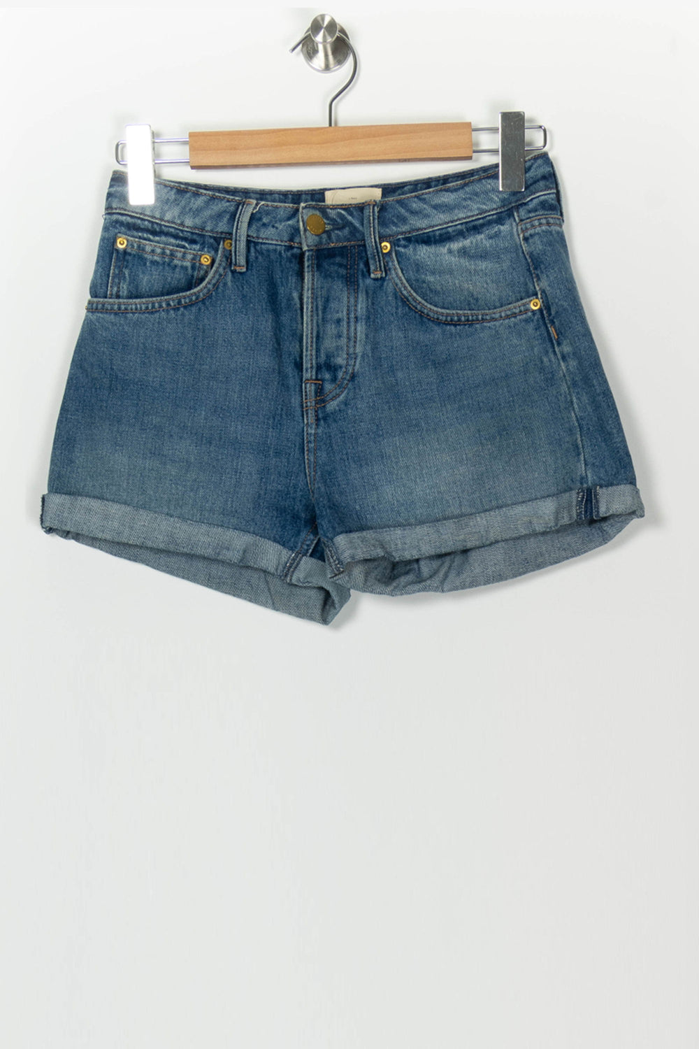 Short En Jean Bleu - Taille XS/34 de la marque Sézane | PARAD126103 - Vendu par Paradigme - Image 2