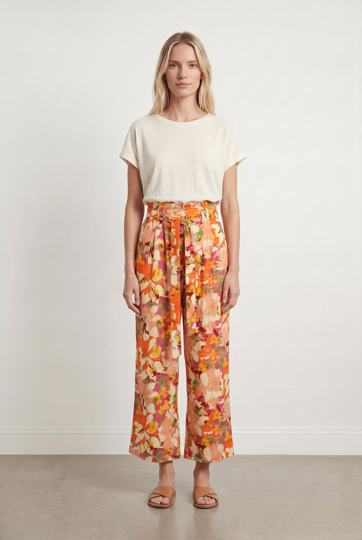 Pantalon Orange et Beige - Taille S/36 de la marque Maison Stella &amp; Suzie | PARAD126107 - Vendu par Paradigme - Image 1