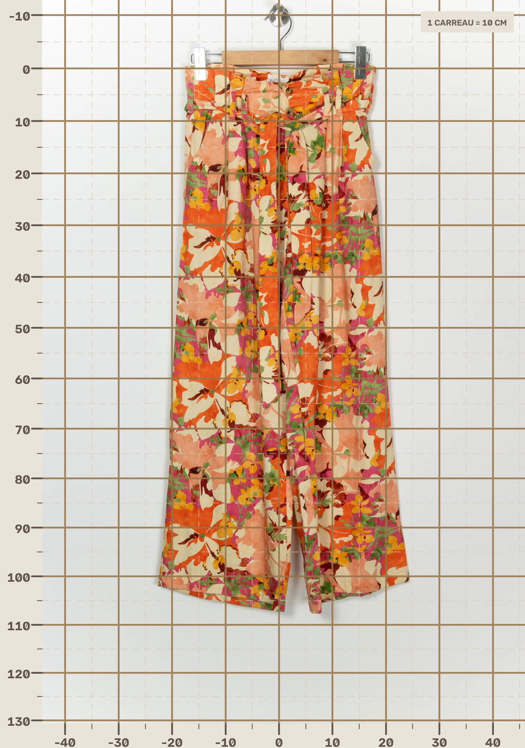 Pantalon Orange et Beige - Taille S/36 de la marque Maison Stella &amp; Suzie | PARAD126107 - Vendu par Paradigme - Image 4