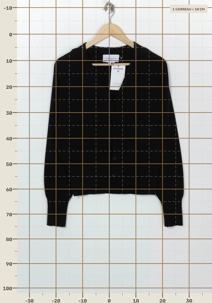 Cardigan Noir - Taille M/38 de la marque La Française | PARAD126124 - Vendu par Paradigme - Image 4
