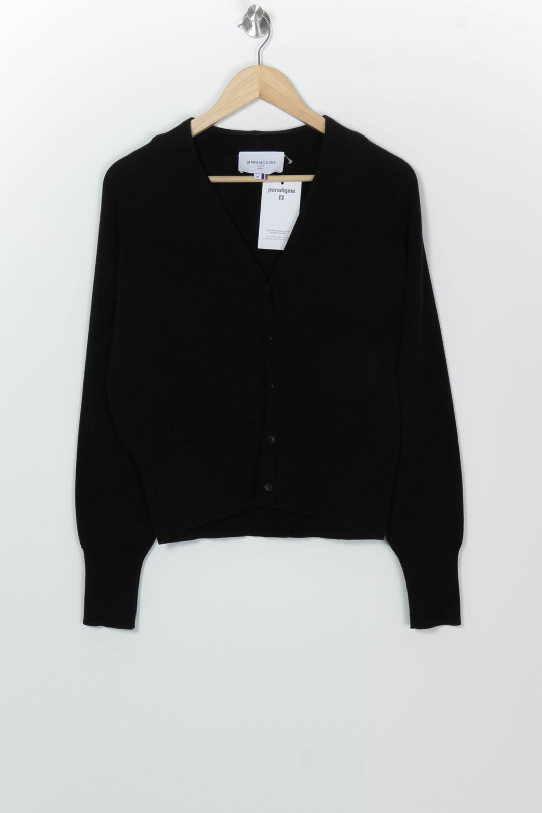 Cardigan Noir - Taille M/38 de la marque La Française | PARAD126124 - Vendu par Paradigme - Image 2
