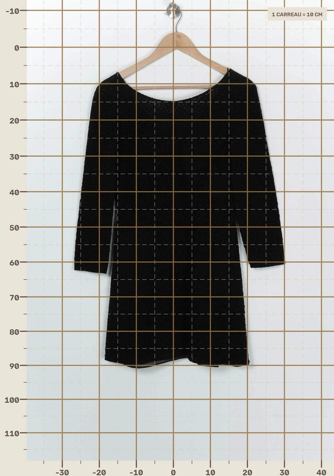 Robe Courte Noire - Taille L/40 de la marque ZAPA | PARAD126133 - Vendu par Paradigme - Image 4