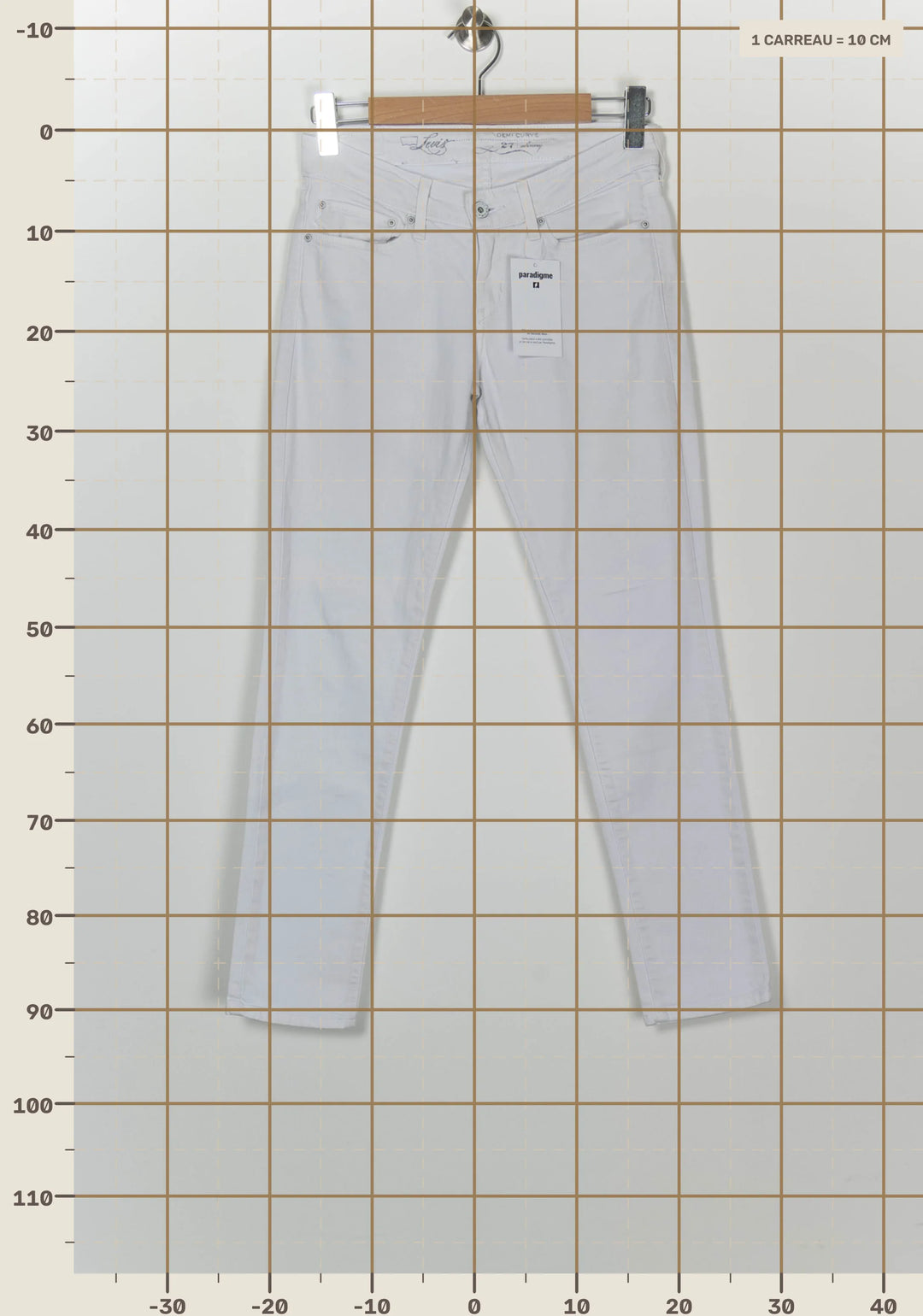 Jean Skinny Blanc - Taille S/36 de la marque Levi&