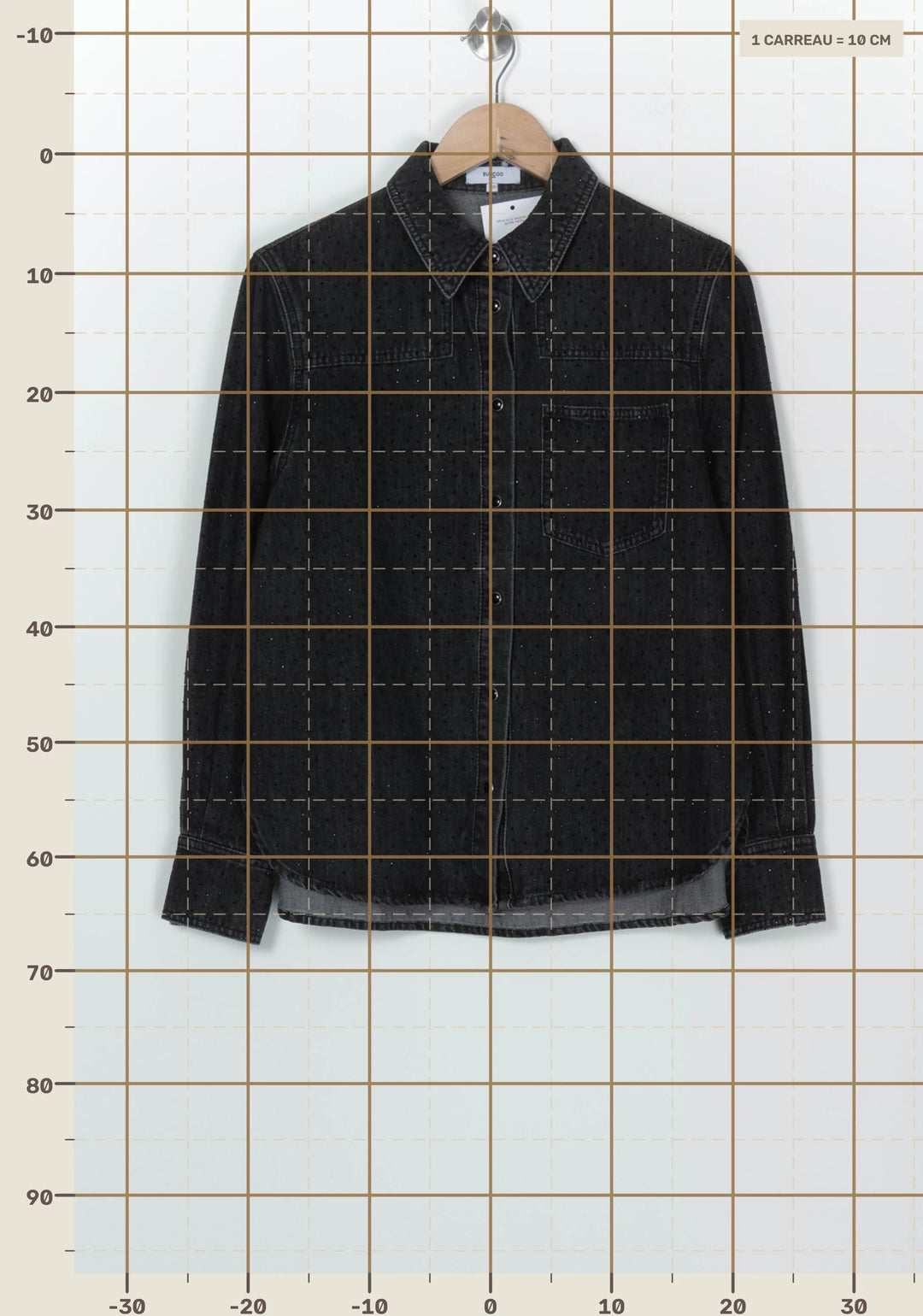 Veste En Jean Noire - Taille XS/34 de la marque Suncoo | PARAD126173 - Vendu par Paradigme - Image 4