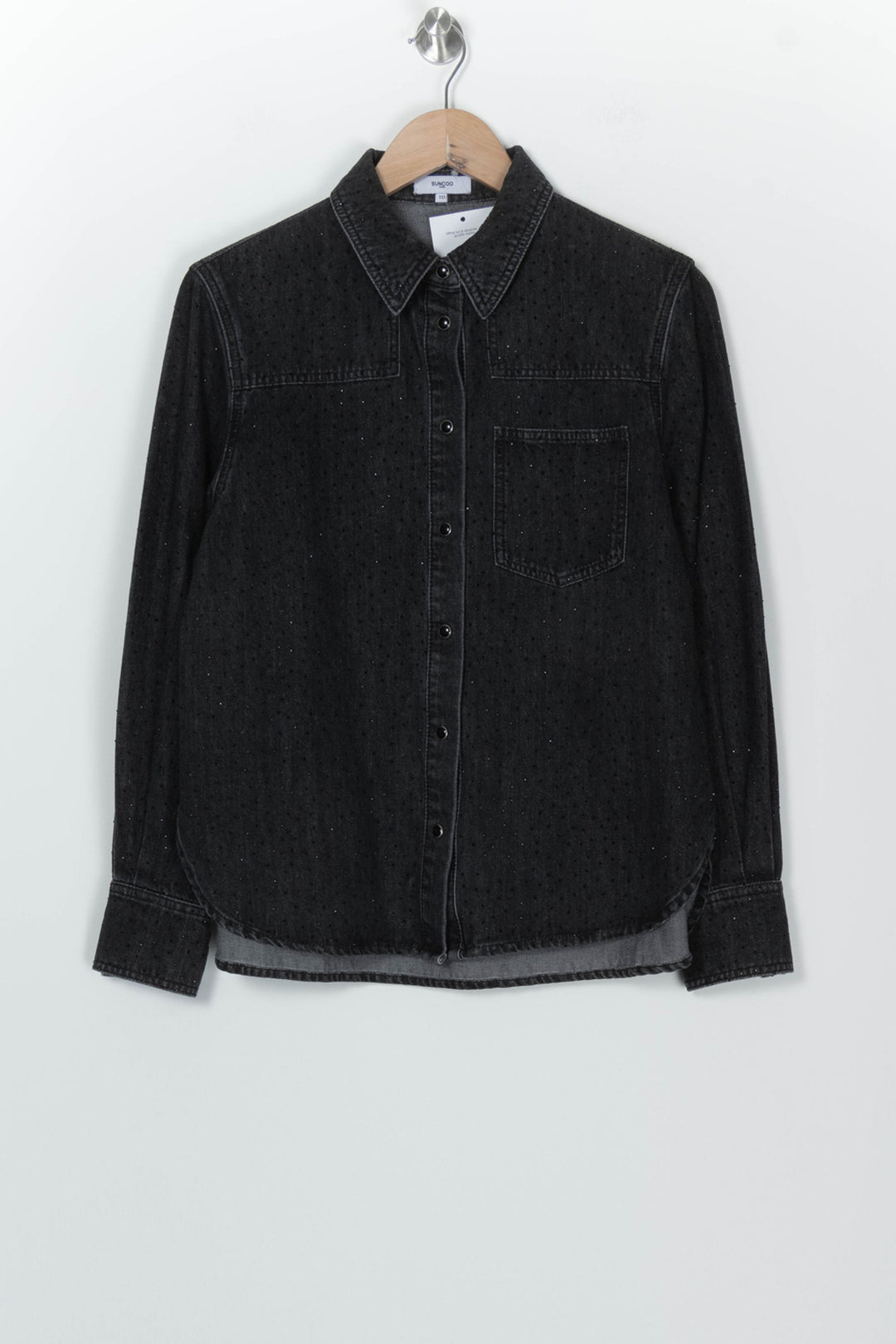 Veste En Jean Noire - Taille XS/34 de la marque Suncoo | PARAD126173 - Vendu par Paradigme - Image 2