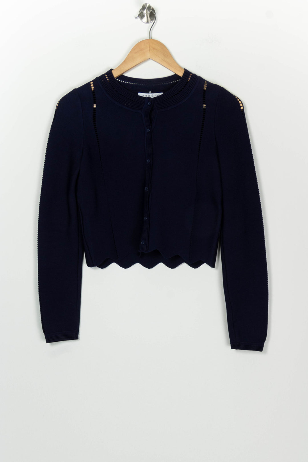 Cardigan Bleu - Taille S/36 de la marque Sandro | PARAD126176 - Vendu par Paradigme - Image 2