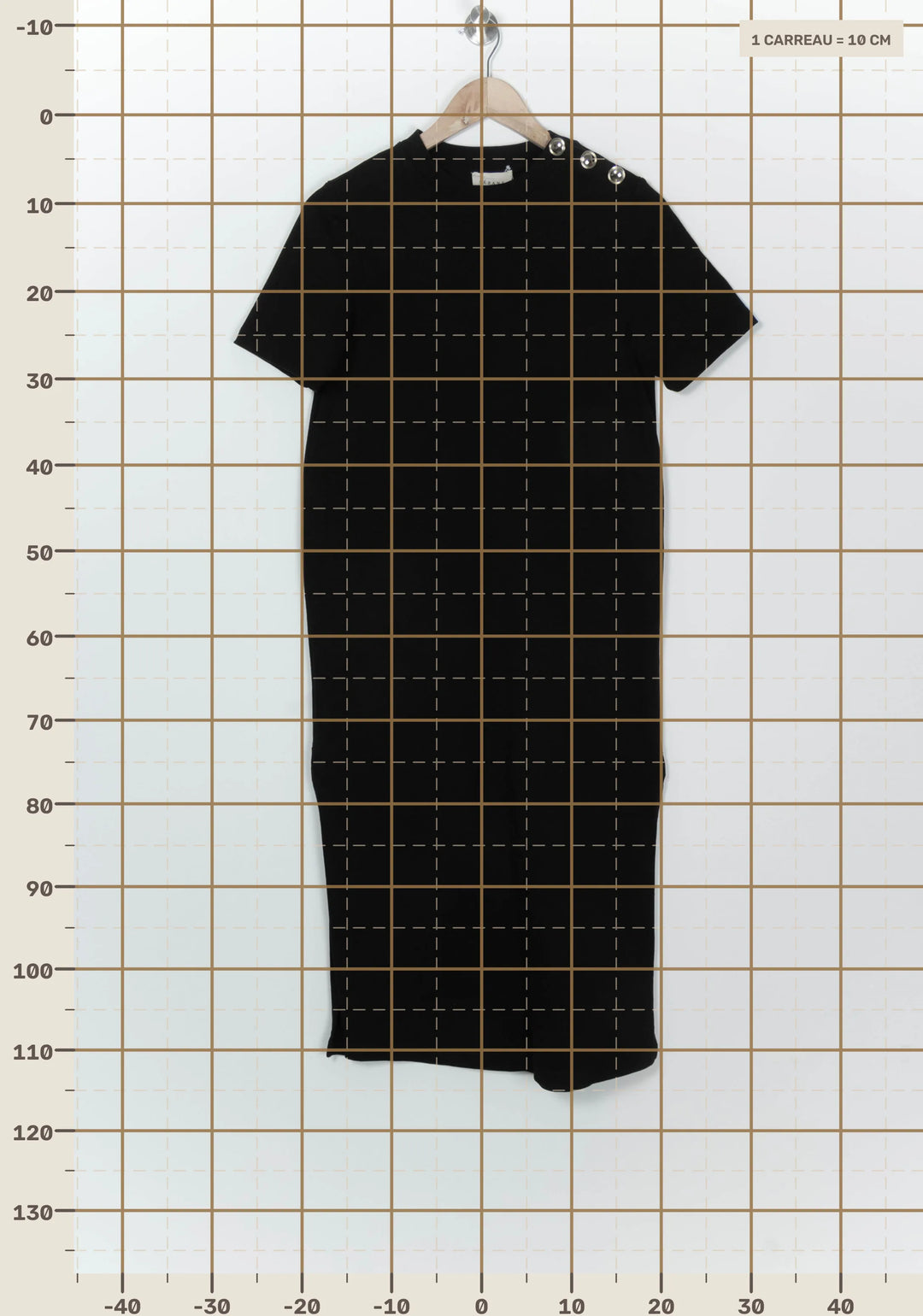 Robe Longue Noire - Taille XS/34 de la marque Sézane | PARAD126191 - Vendu par Paradigme - Image 4