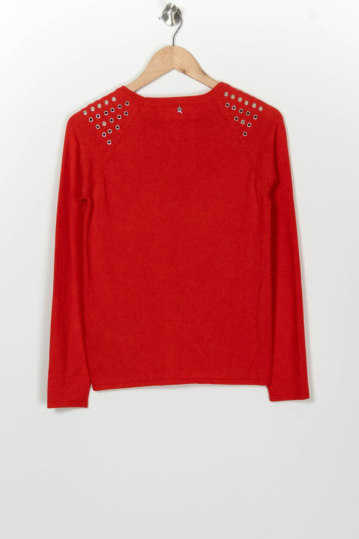 Pull Rouge - Taille S/36 de la marque Sud express | PARAD126196 - Vendu par Paradigme - Image 5