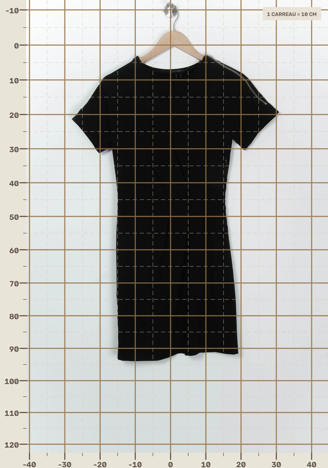 Robe Courte Noire - Taille XS/34 de la marque IKKS | PARAD126223 - Vendu par Paradigme - Image 4