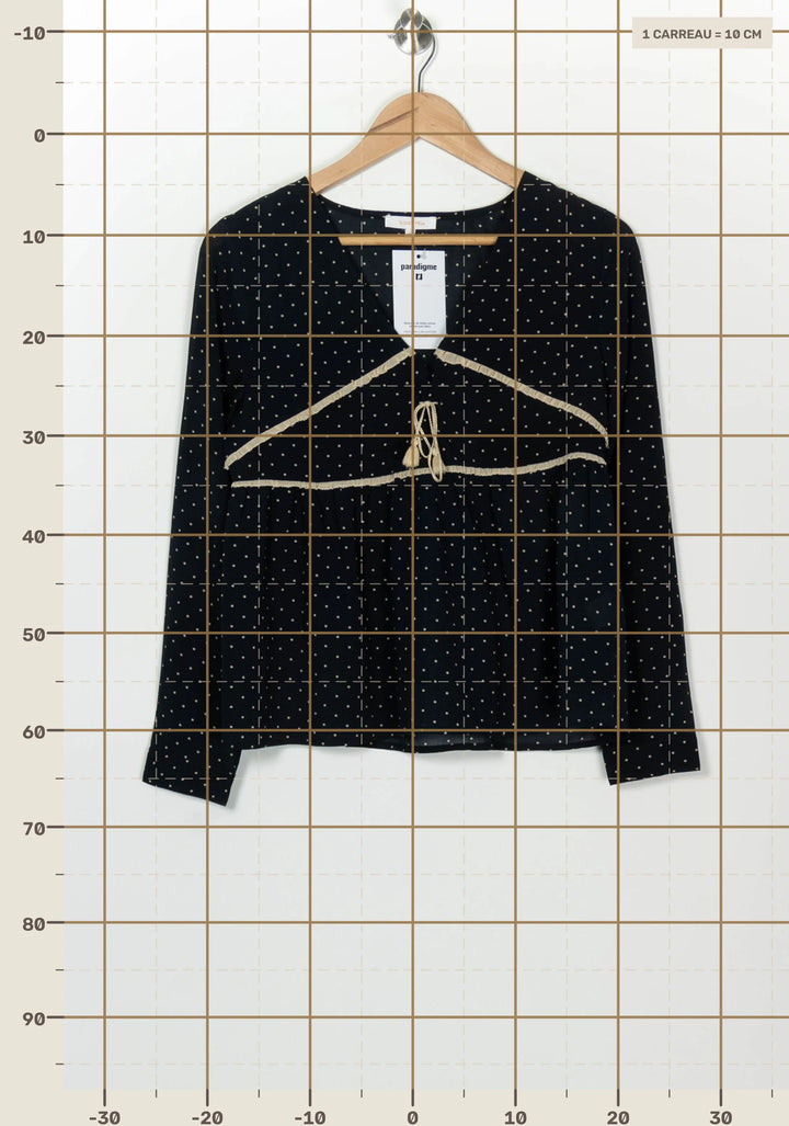 Blouse Noire - Taille M/38 de la marque Grace &amp; Mila | PARAD126234 - Vendu par Paradigme - Image 4