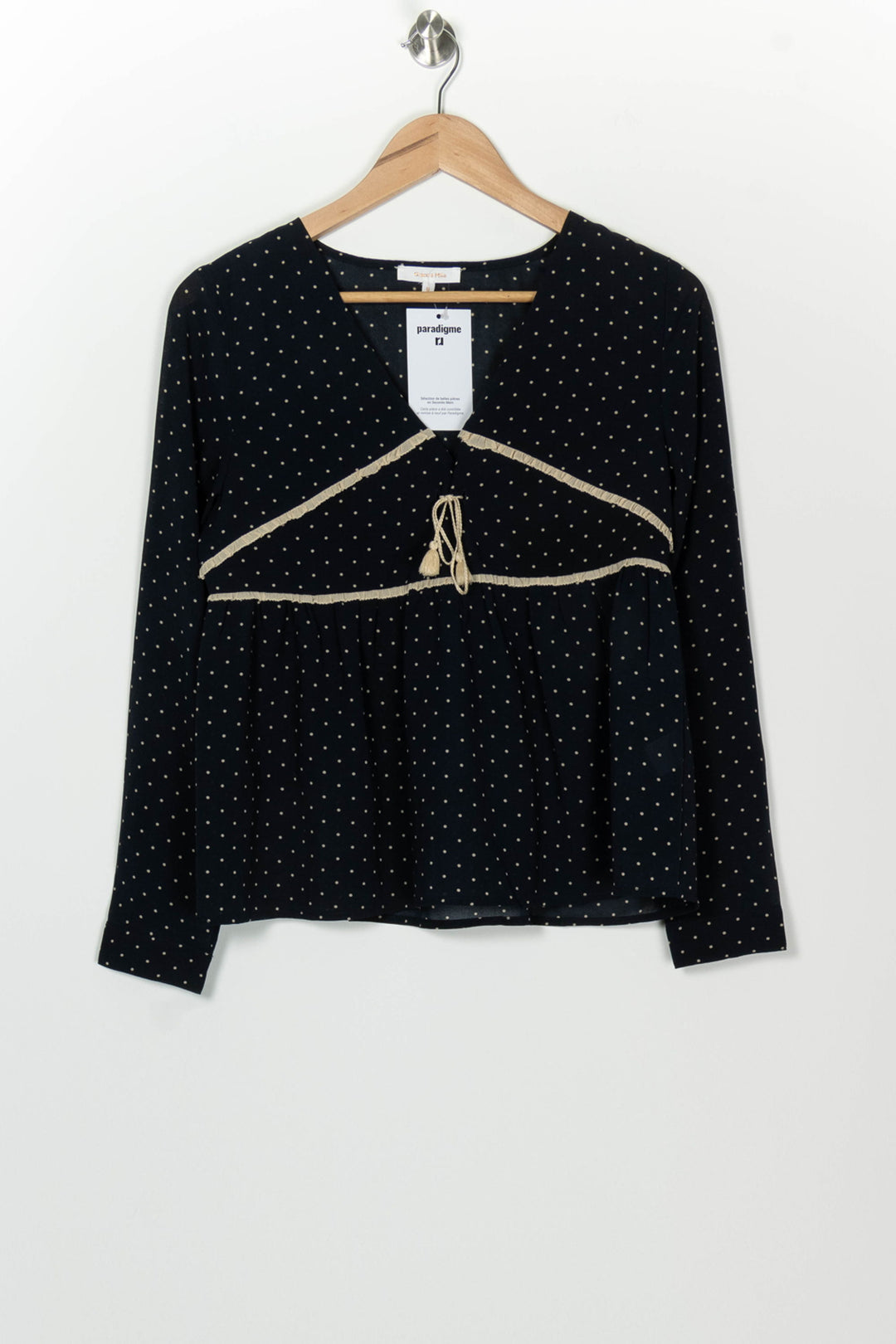 Blouse Noire - Taille M/38 de la marque Grace &amp; Mila | PARAD126234 - Vendu par Paradigme - Image 2