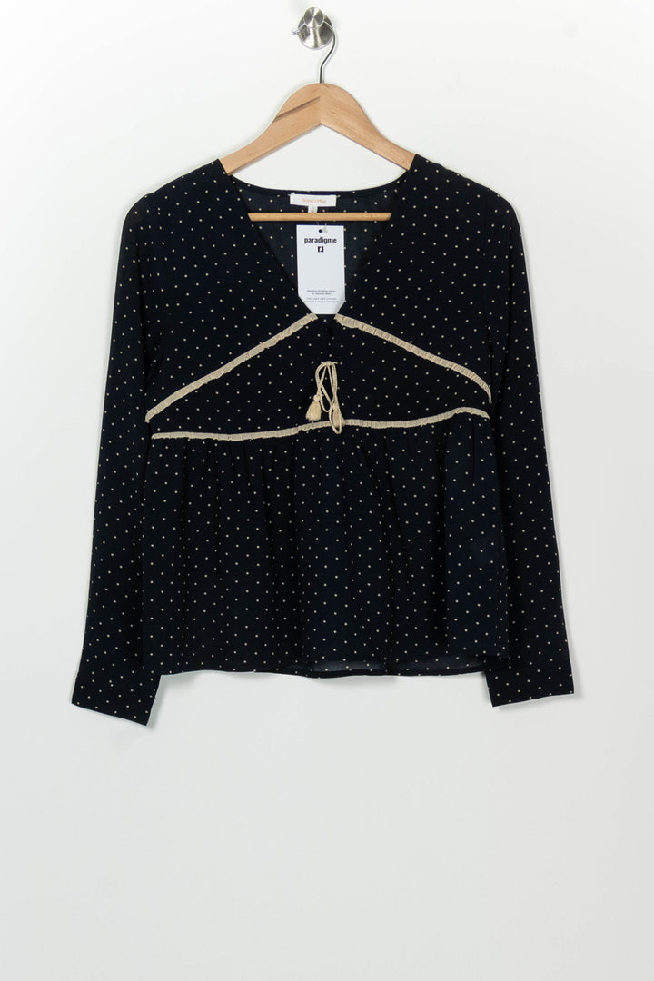 Blouse Noire - Taille M/38 de la marque Grace &amp; Mila | PARAD126234 - Vendu par Paradigme - Image 2