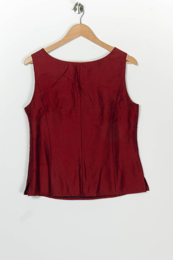 Blouse Sans Manches Bordeaux - Taille XL/42 de la marque Weill | PARAD126240 - Vendu par Paradigme - Image 5