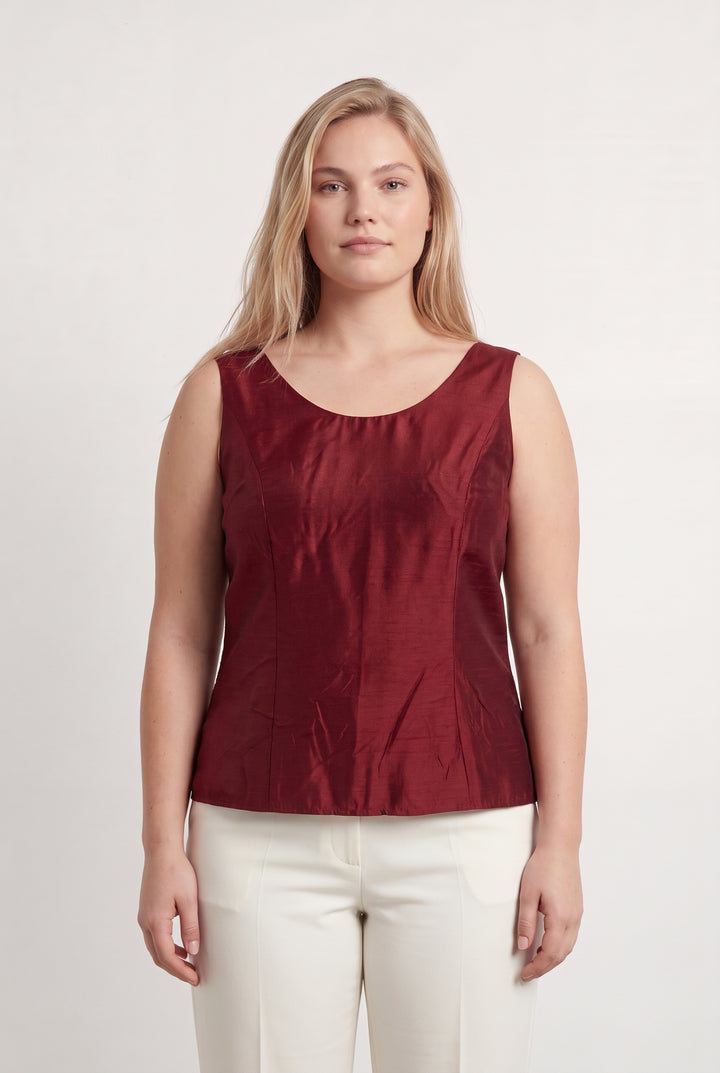 Blouse Sans Manches Bordeaux - Taille XL/42 de la marque Weill | PARAD126240 - Vendu par Paradigme - Image 1