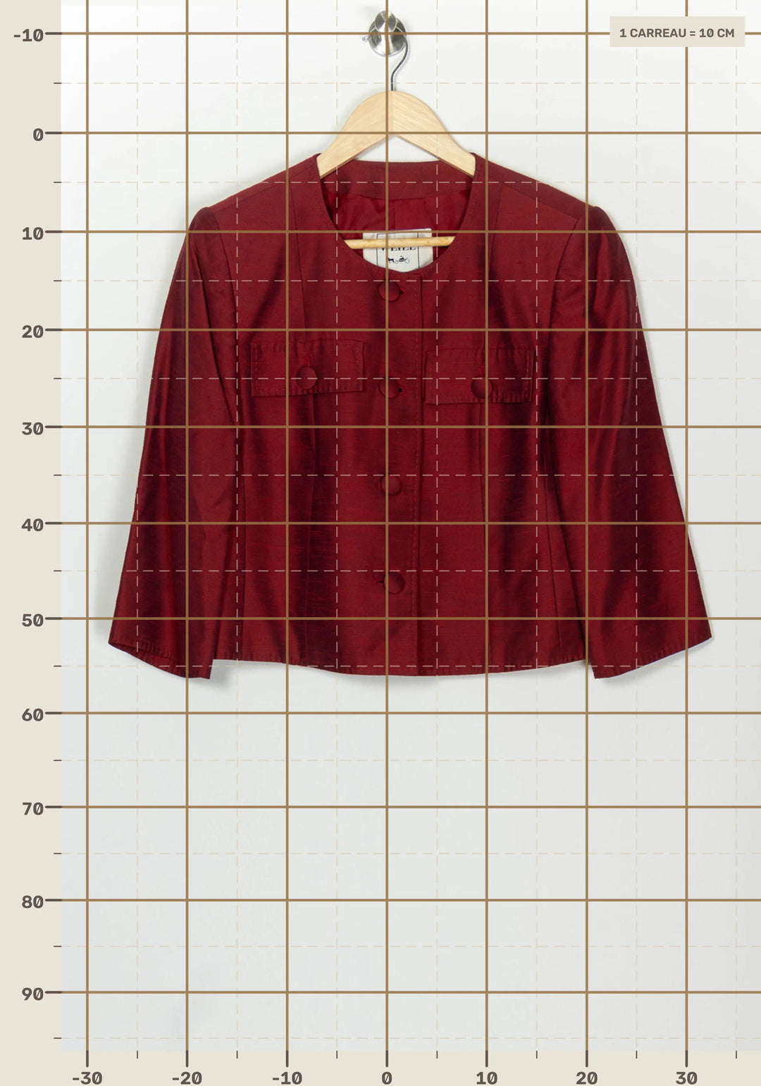 Veste courte bordeaux - Taille XL/42 de la marque Weill | PARAD126241 - Vendu par Paradigme - Image 4
