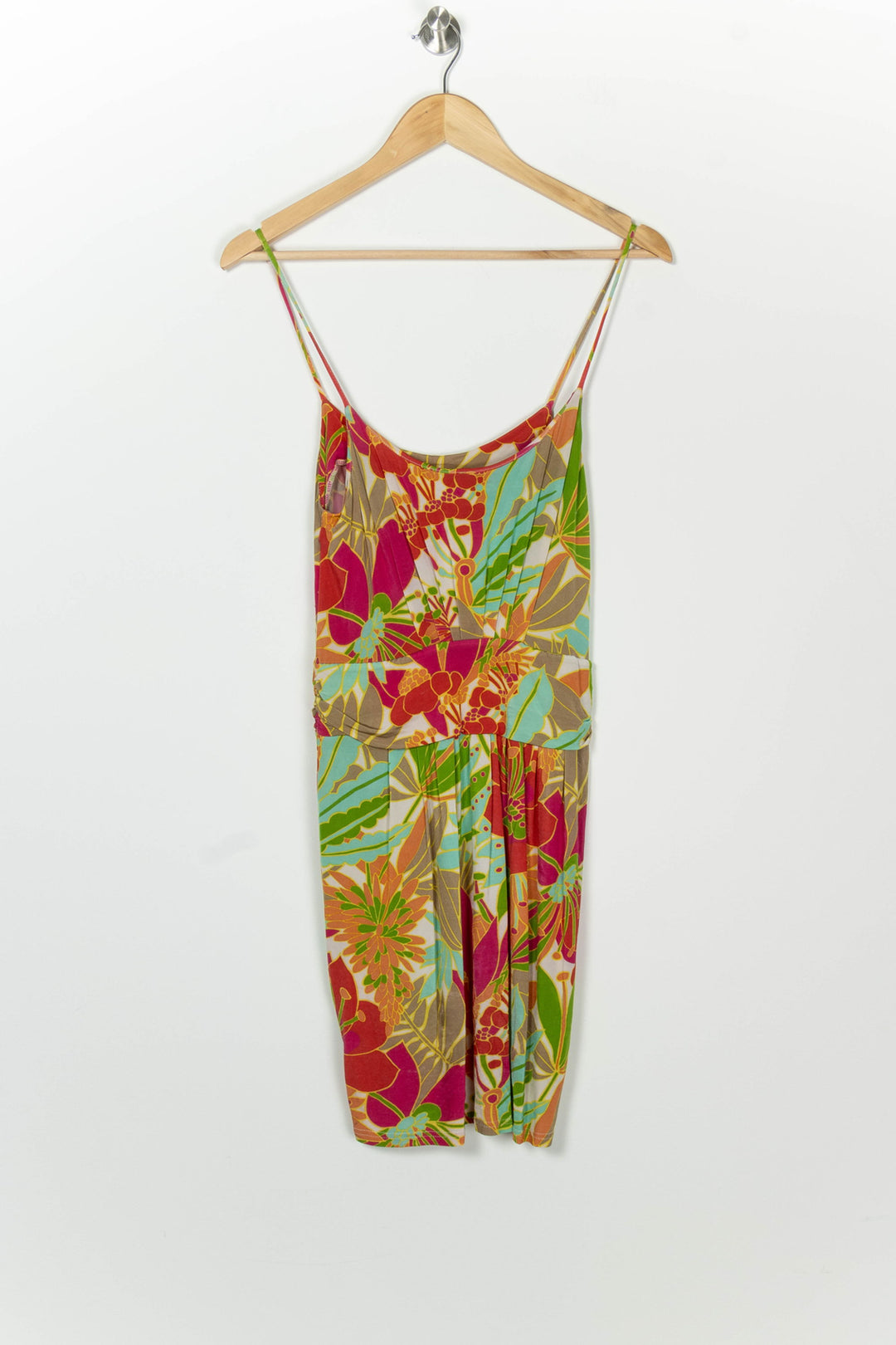 Robe Courte Rouge et Verte - Taille M/38 de la marque Tara Jarmon | PARAD126254 - Vendu par Paradigme - Image 5