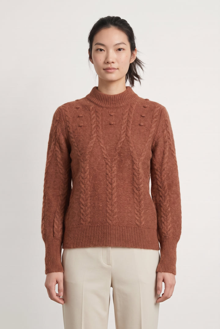 Pull Bordeaux - Taille XS/34 de la marque Kookai | PARAD126270 - Vendu par Paradigme - Image 1