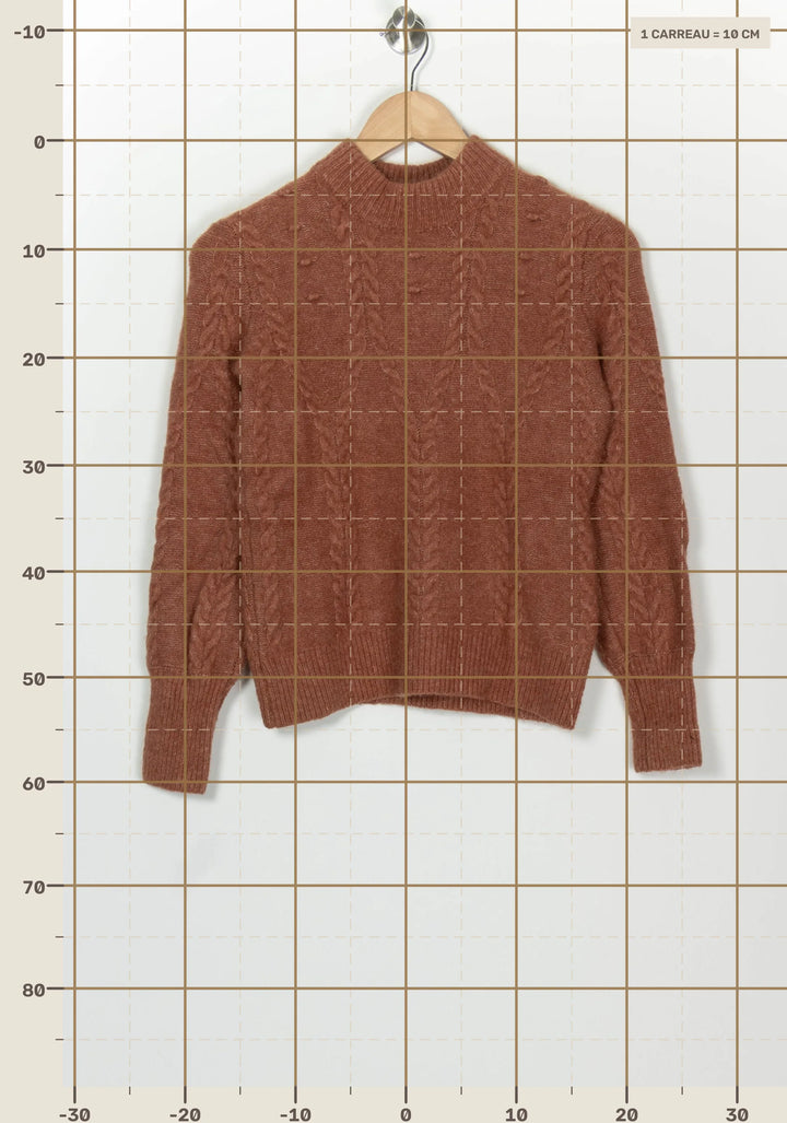 Pull Bordeaux - Taille XS/34 de la marque Kookai | PARAD126270 - Vendu par Paradigme - Image 4