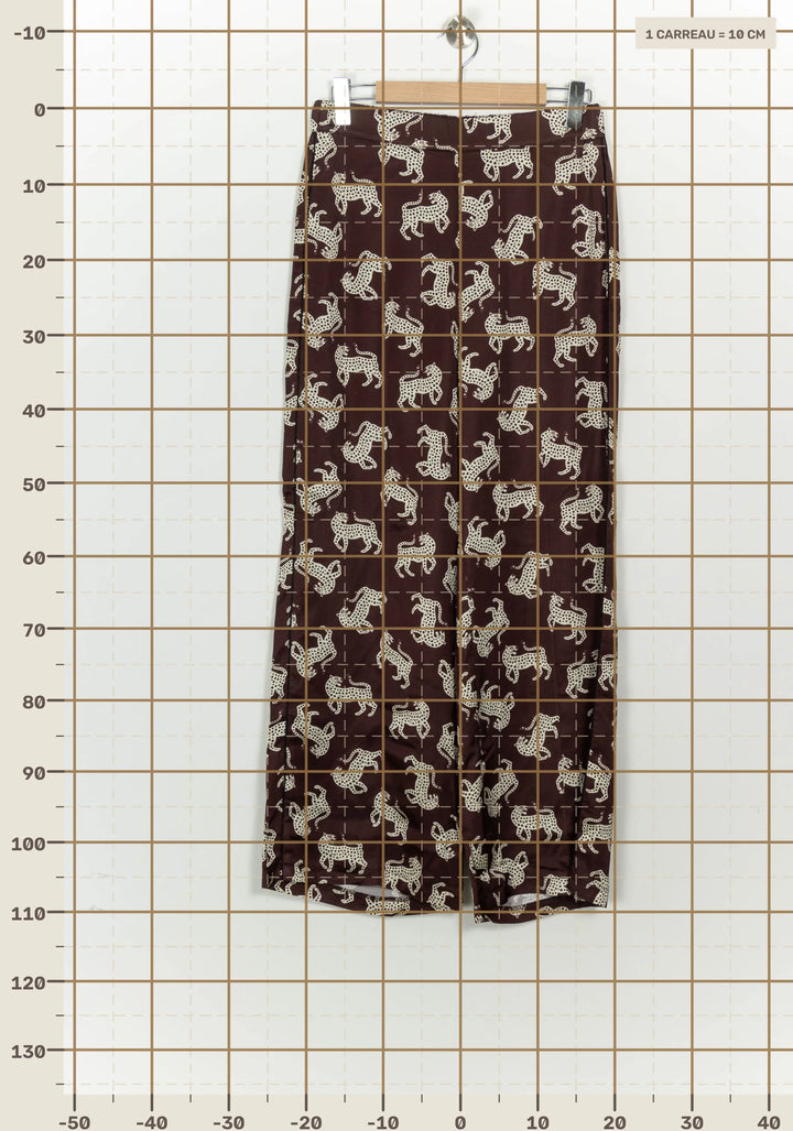 Pantalon Marron et Beige - Taille L/40 de la marque Imprevu | PARAD126311 - Vendu par Paradigme - Image 4