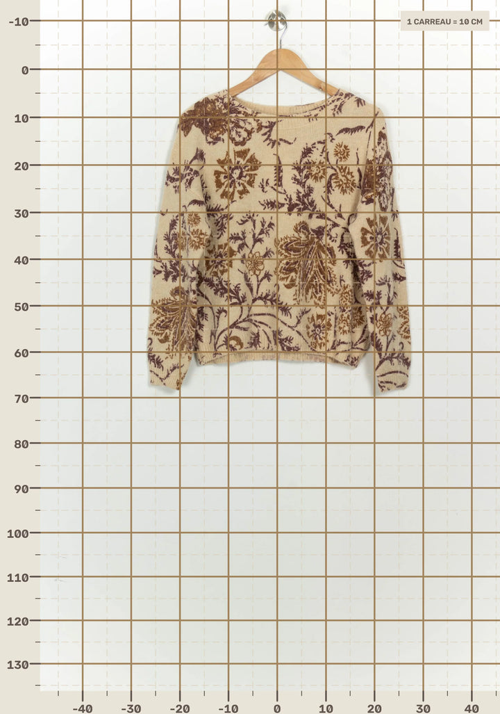 Pull Beige et Marron - Taille M/38 de la marque Grace &amp; Mila | PARAD126313 - Vendu par Paradigme - Image 4