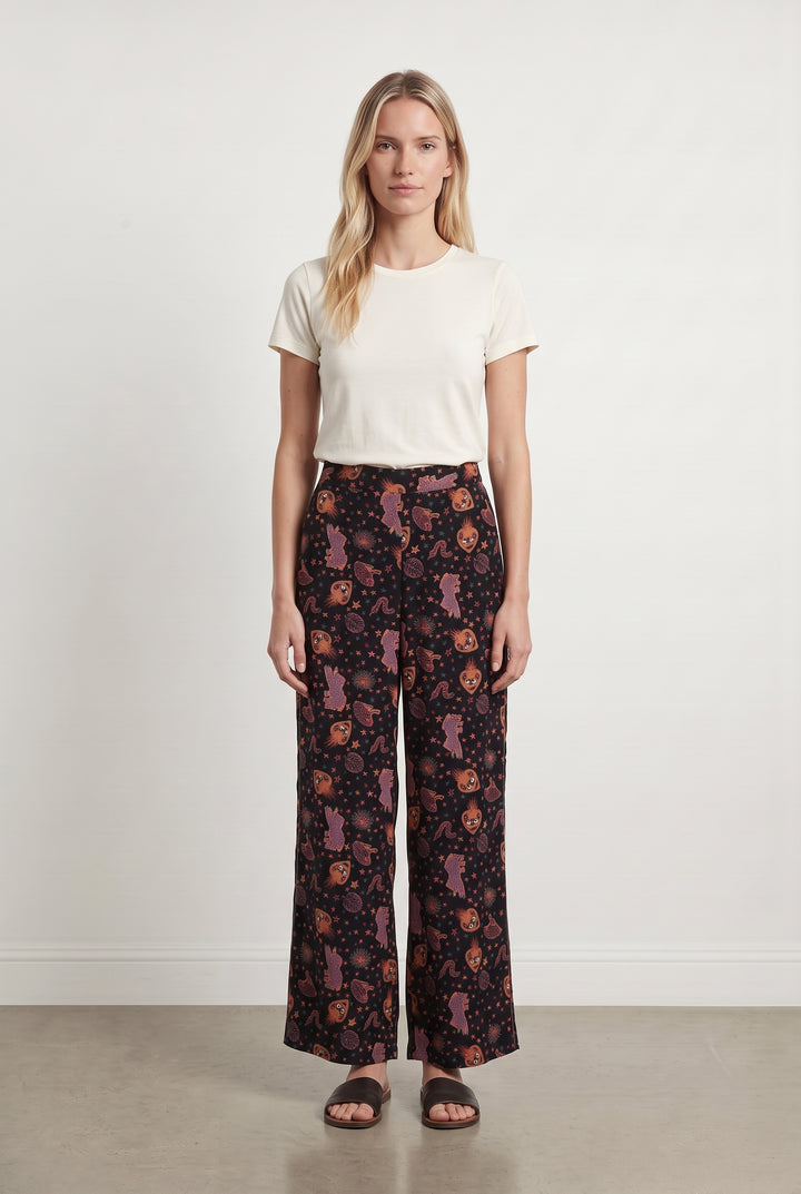 Pantalon Noir et Orange - Taille S/36 de la marque Imprevu | PARAD126314 - Vendu par Paradigme - Image 1
