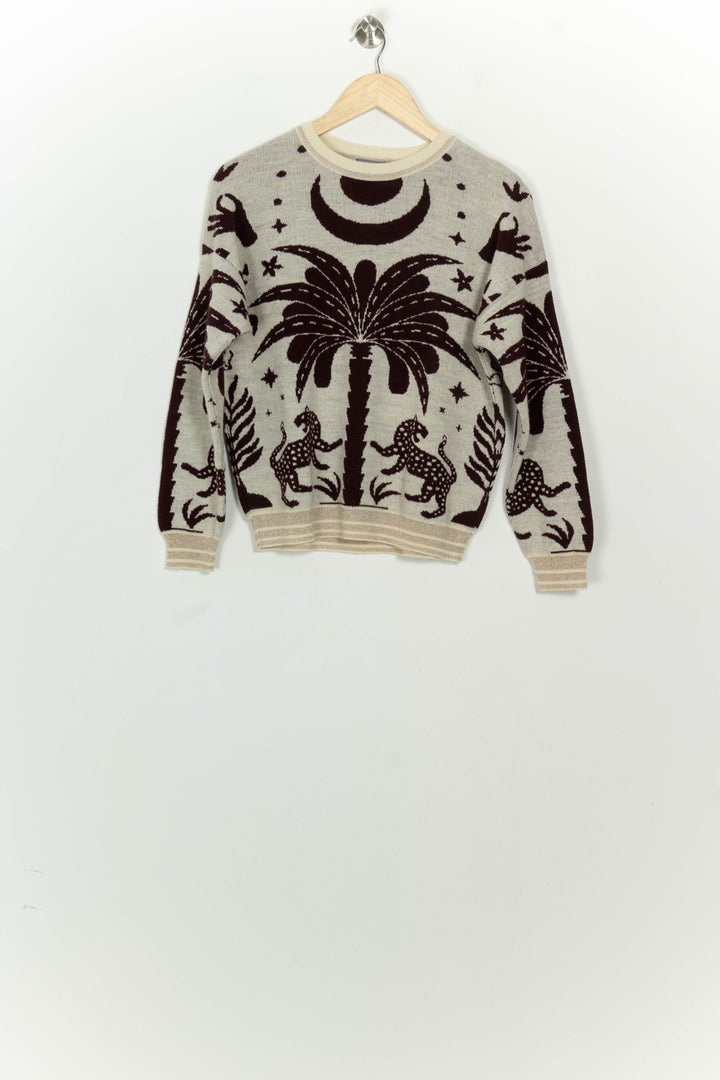 Pull Beige et Marron - Taille XS/34 de la marque Imprevu | PARAD126316 - Vendu par Paradigme - Image 2