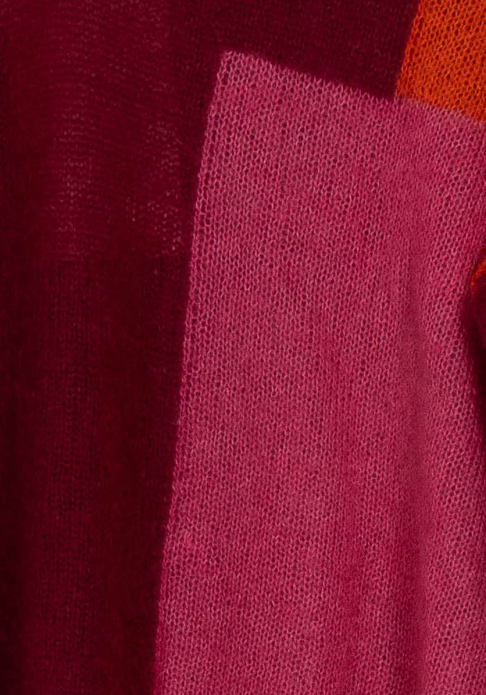 Pull Bordeaux et Rose - Taille S/36 de la marque Grace &amp; Mila | PARAD126317 - Vendu par Paradigme - Image 3