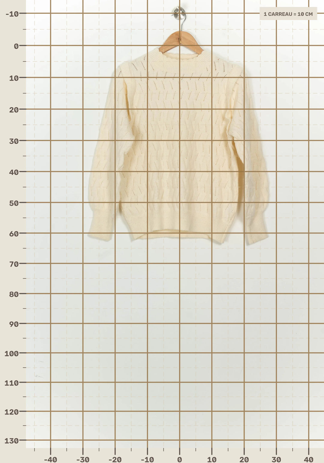 Pull Beige - Taille S/36 de la marque FRNCH | PARAD126320 - Vendu par Paradigme - Image 4