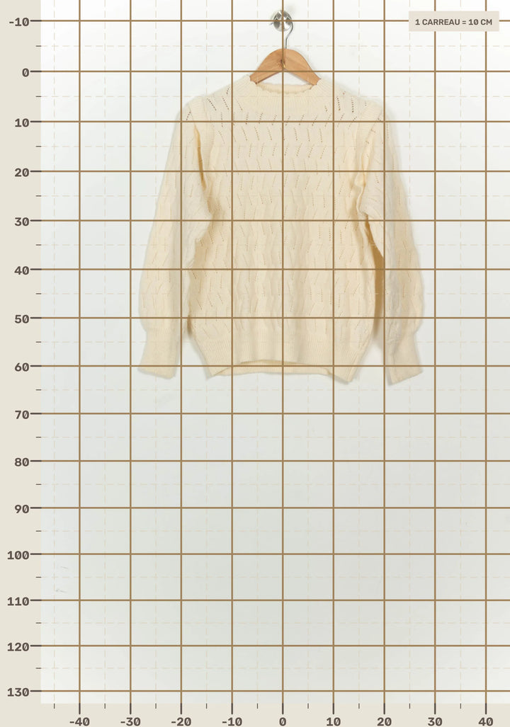 Pull Beige - Taille S/36 de la marque FRNCH | PARAD126320 - Vendu par Paradigme - Image 4