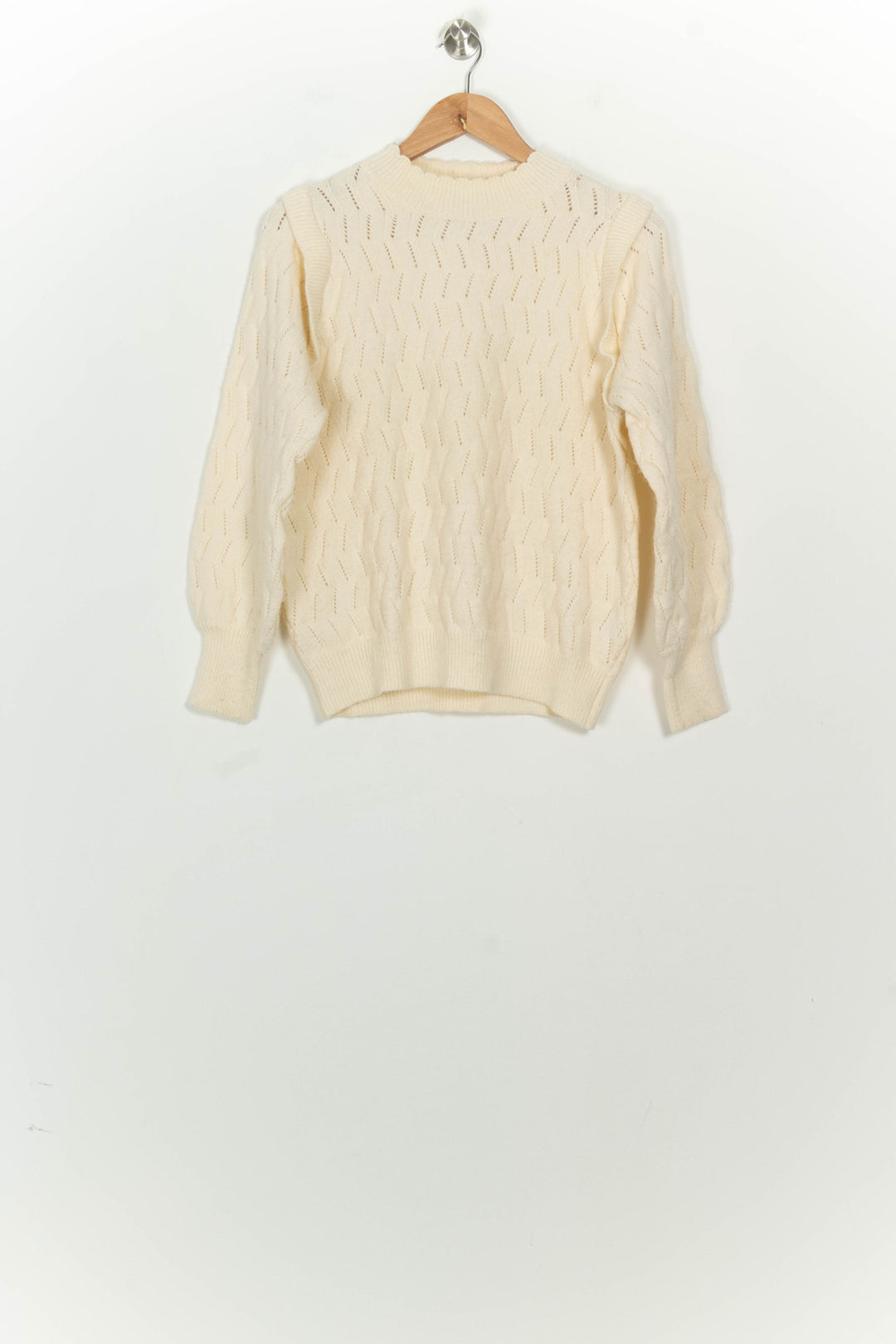 Pull Beige - Taille S/36 de la marque FRNCH | PARAD126320 - Vendu par Paradigme - Image 2