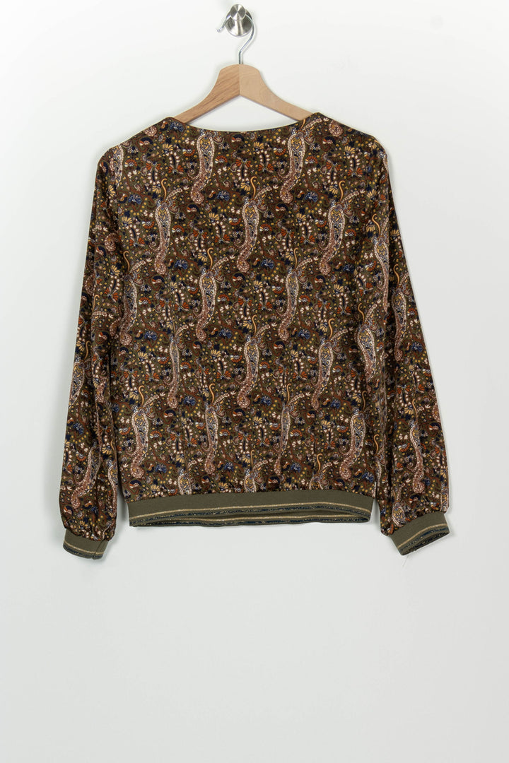 Blouse Marron - Taille M/38 de la marque La Fée Maraboutée | PARAD126330 - Vendu par Paradigme - Image 5
