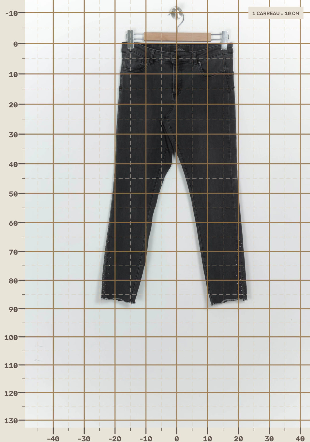 Jean Noir - Taille M/38 de la marque IKKS | PARAD126332 - Vendu par Paradigme - Image 4