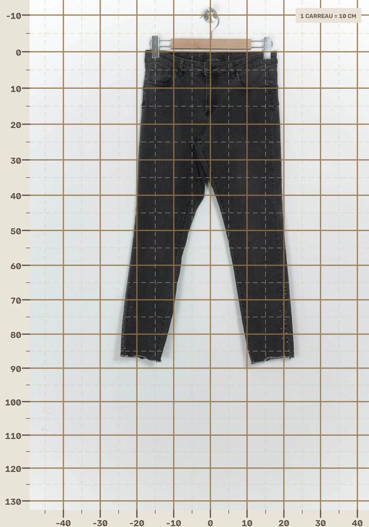 Jean Noir - Taille M/38 de la marque IKKS | PARAD126332 - Vendu par Paradigme - Image 4