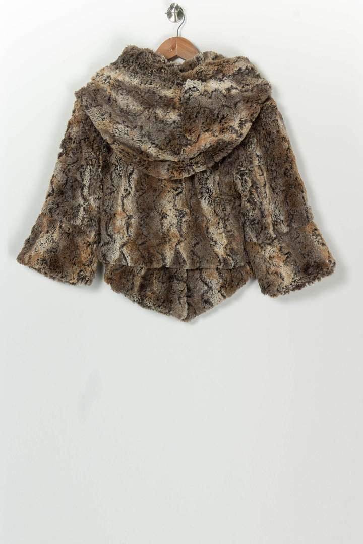 Manteau Marron et Gris - Taille M/38 de la marque La Fée Maraboutée | PARAD126334 - Vendu par Paradigme - Image 5
