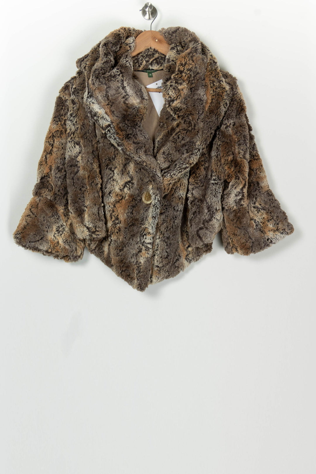 Manteau Marron et Gris - Taille M/38 de la marque La Fée Maraboutée | PARAD126334 - Vendu par Paradigme - Image 2