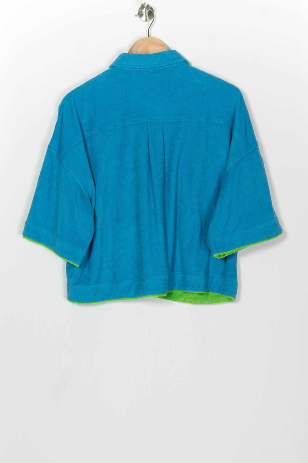 Chemise à Manches Courtes Bleue et Verte - Taille L/40 de la marque FRNCH | PARAD126341 - Vendu par Paradigme - Image 5
