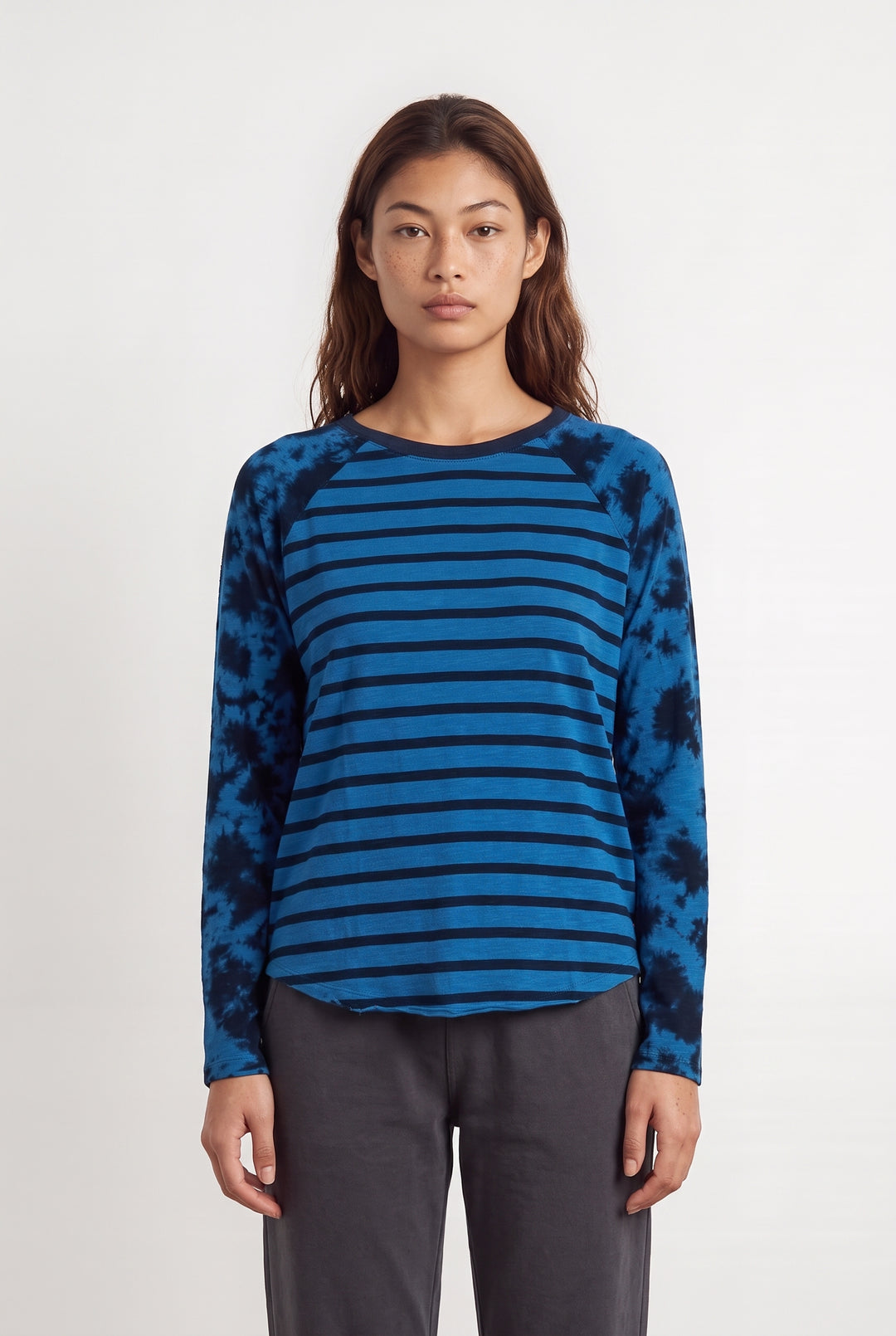 Tee-shirt à manches longues Bleu et Noir - Taille M/38 de la marque Léon &amp; Harper | PARAD126342 - Vendu par Paradigme - Image 1