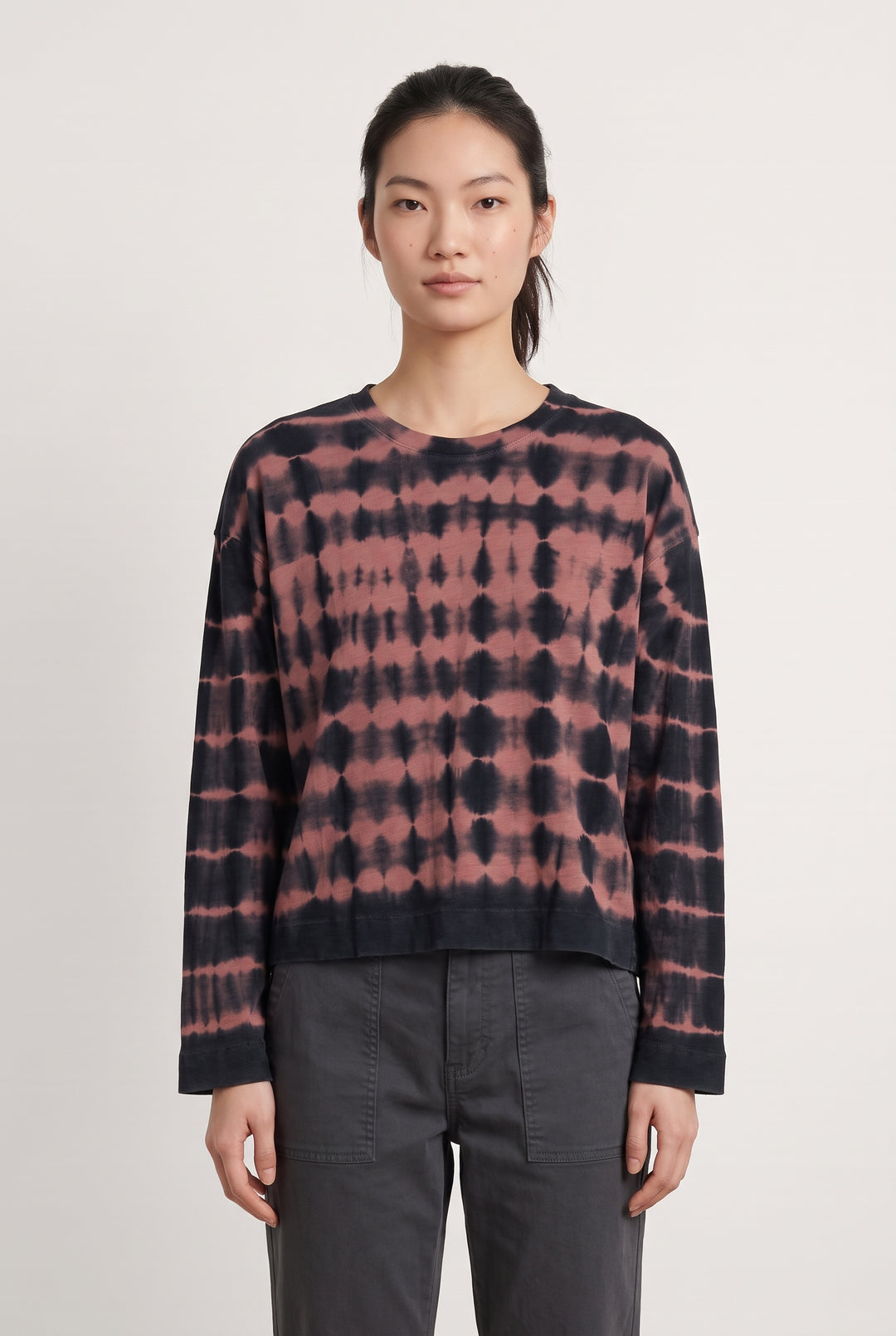 Tee-shirt à manches longues Noir et Rose - Taille M/38 de la marque Léon &amp; Harper | PARAD126344 - Vendu par Paradigme - Image 1