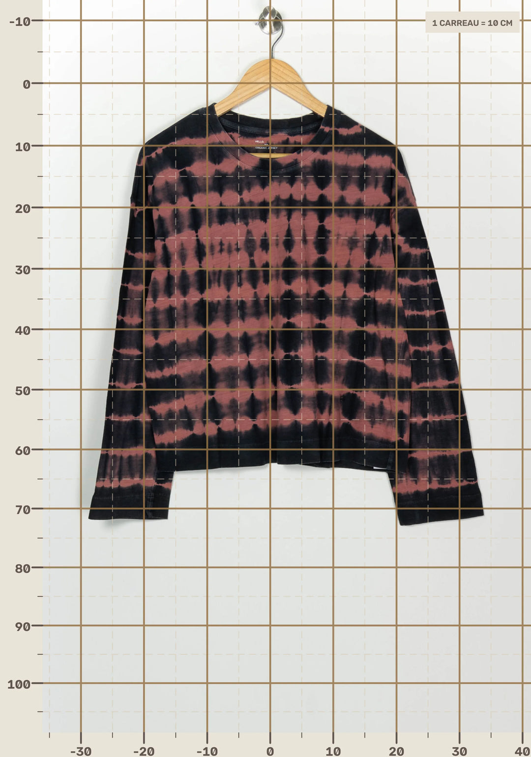 Tee-shirt à manches longues Noir et Rose - Taille M/38 de la marque Léon &amp; Harper | PARAD126344 - Vendu par Paradigme - Image 4