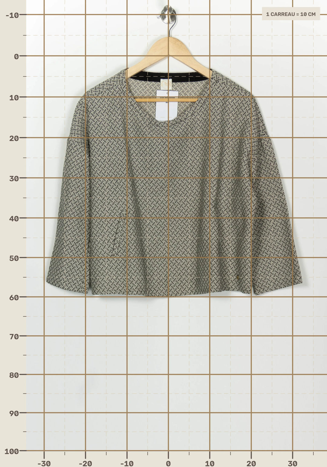 Blouse Noire et Beige - Taille M/38 de la marque Des petits hauts | PARAD126347 - Vendu par Paradigme - Image 4
