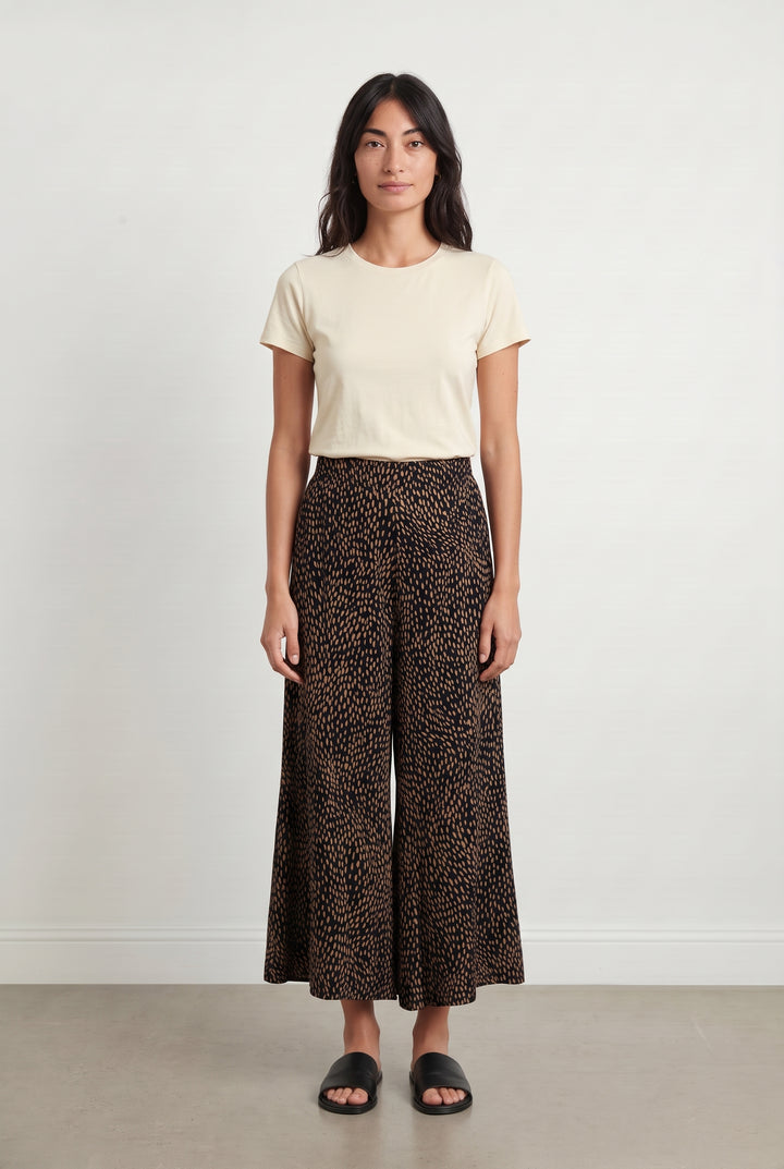 Pantalon Noir et Beige - Taille M/38 de la marque La Fée Maraboutée | PARAD126355 - Vendu par Paradigme - Image 1