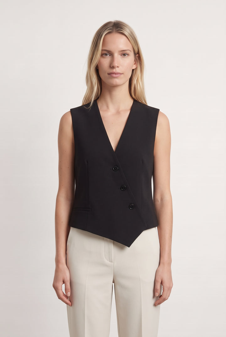 Gilet Noir - Taille M/38 de la marque Barje | PARAD126358 - Vendu par Paradigme - Image 1