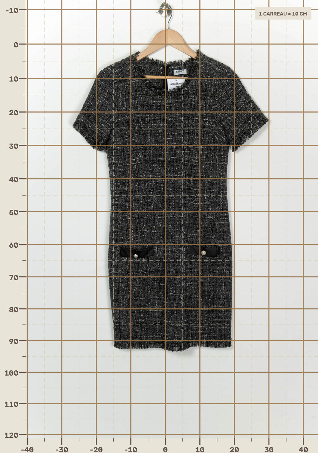 Robe Midi Grise - Taille XS/34 de la marque Liu Jo | PARAD126361 - Vendu par Paradigme - Image 4