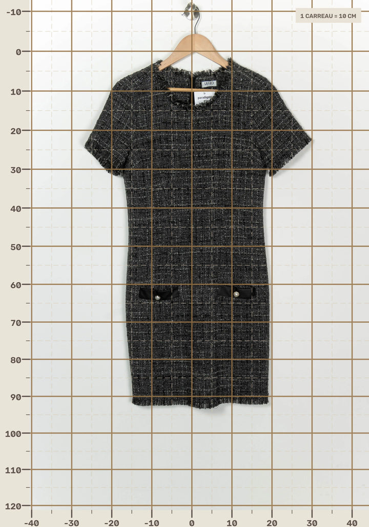 Robe Midi Grise - Taille XS/34 de la marque Liu Jo | PARAD126361 - Vendu par Paradigme - Image 4