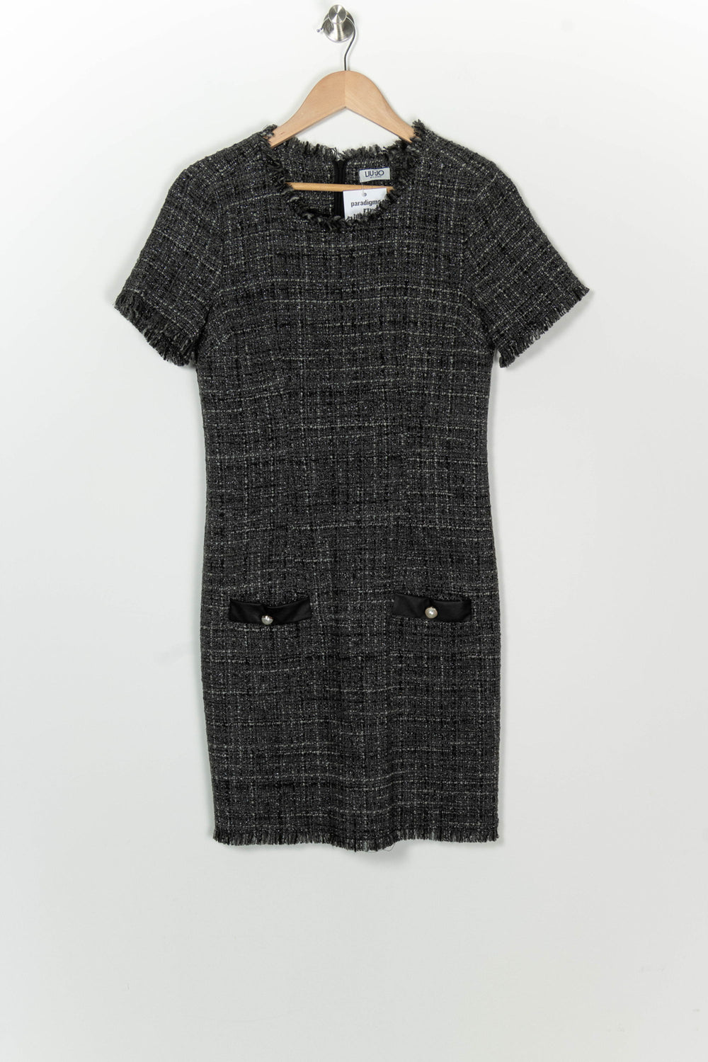 Robe Midi Grise - Taille XS/34 de la marque Liu Jo | PARAD126361 - Vendu par Paradigme - Image 2