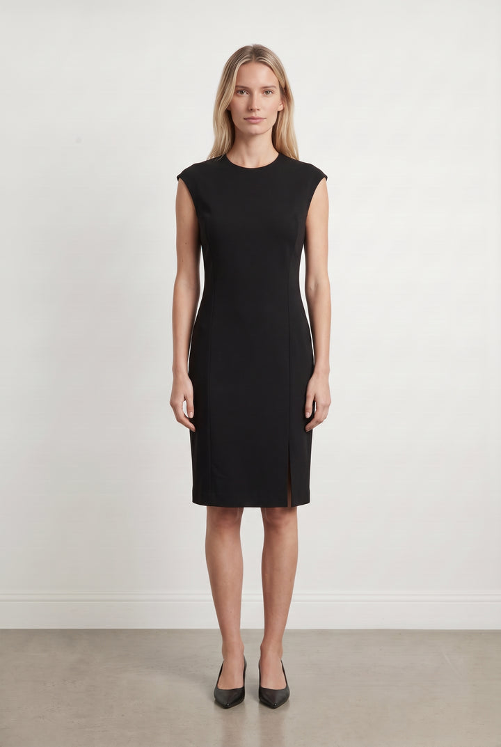 Robe Fourreau Midi Noire - Taille M/38 de la marque IKKS | PARAD126362 - Vendu par Paradigme - Image 1