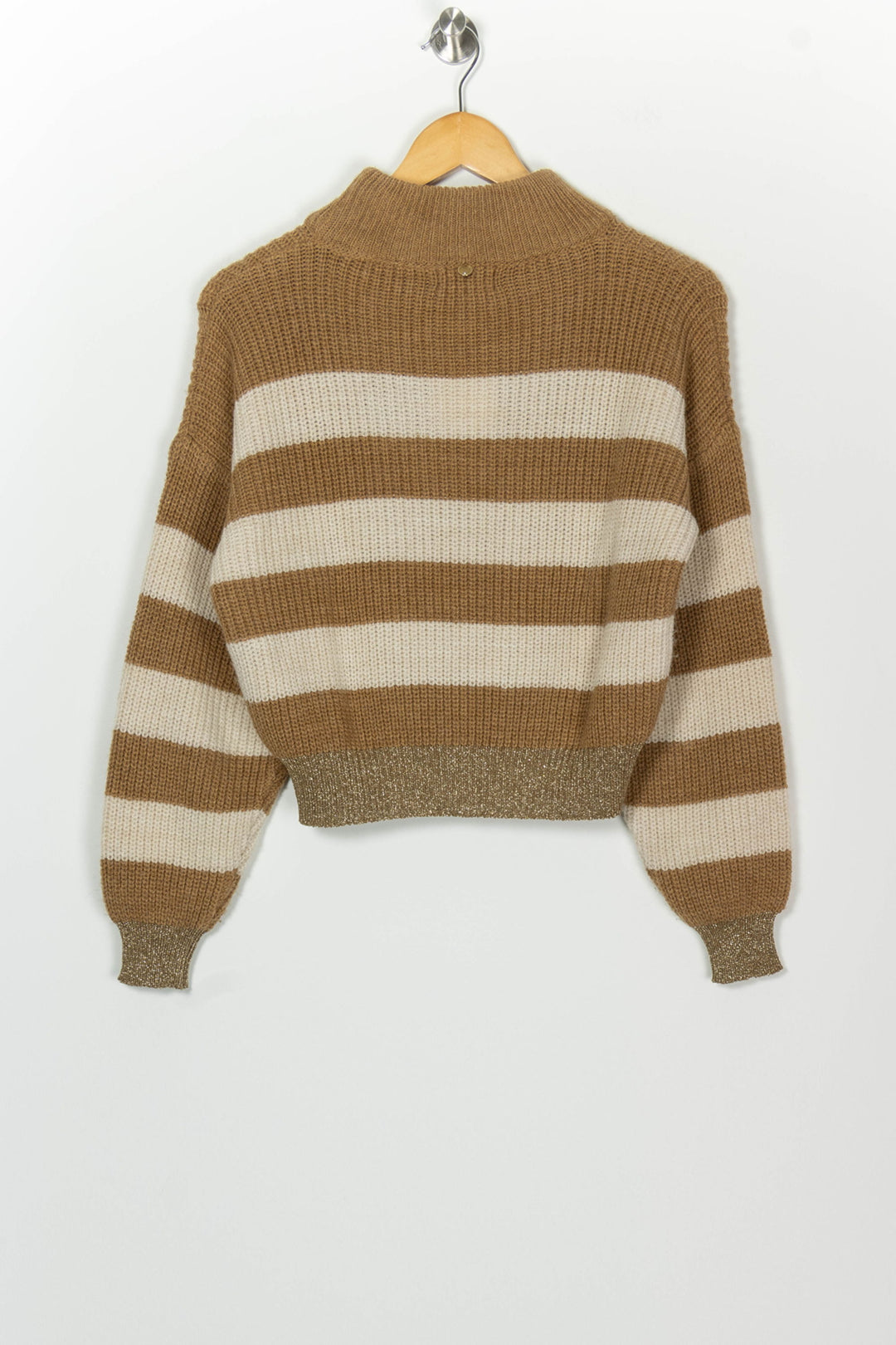 Pull Marron et Écru - Taille XS/34 de la marque Liu Jo | PARAD126364 - Vendu par Paradigme - Image 5