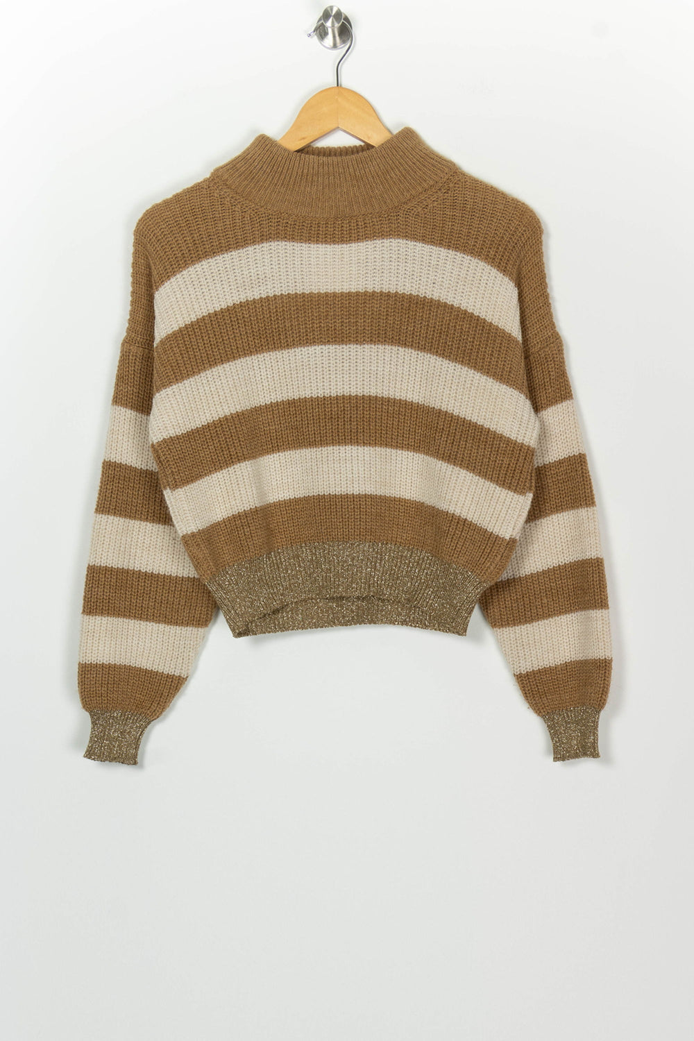 Pull Marron et Écru - Taille XS/34 de la marque Liu Jo | PARAD126364 - Vendu par Paradigme - Image 2