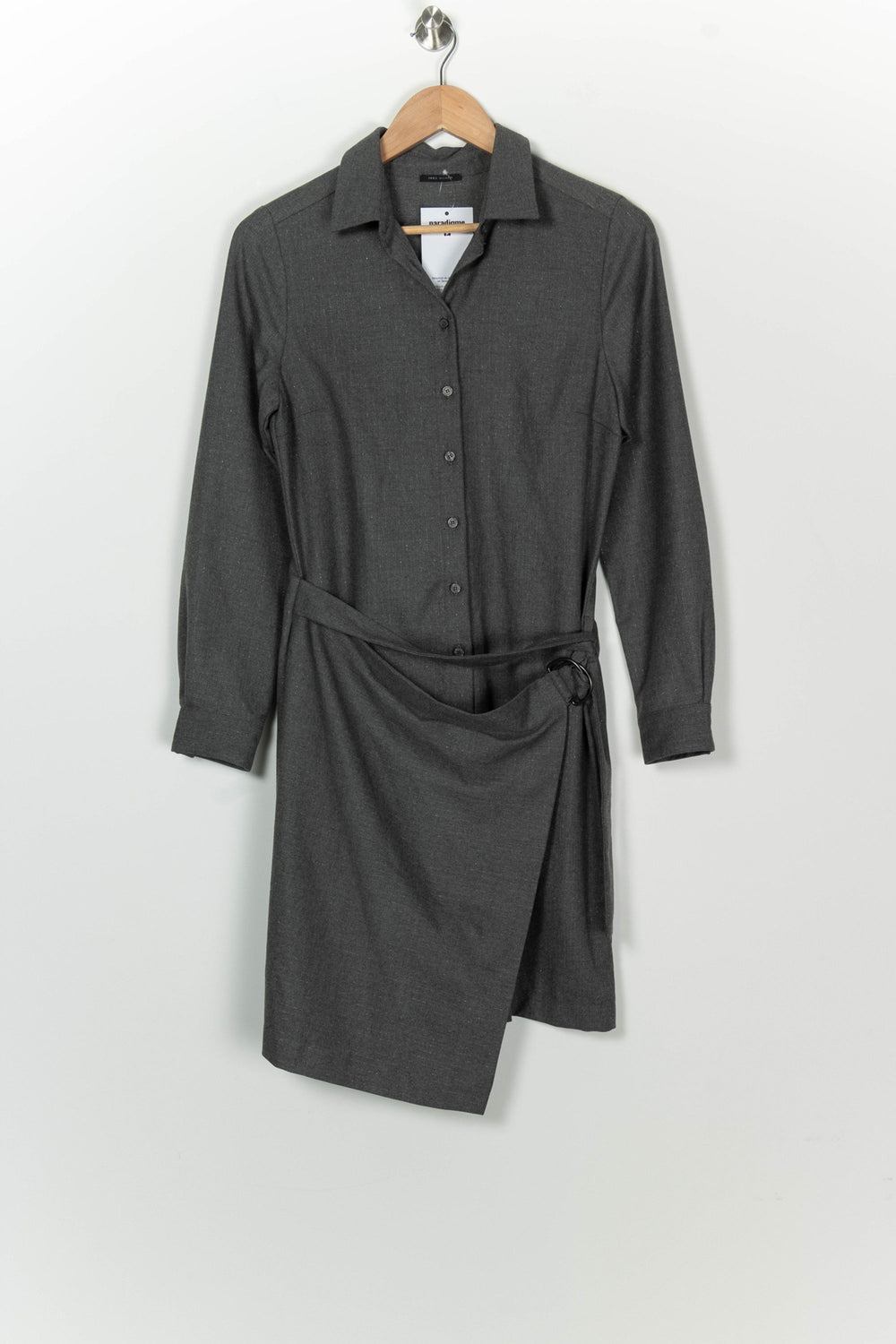 Robe Chemise Grise - Taille S/36 de la marque IKKS | PARAD126367 - Vendu par Paradigme - Image 2